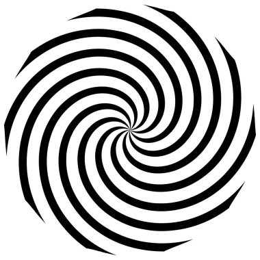 Sarmal, girdap, dönme elementi. Koklear, girdap, dikey tasarım şekli - stok vektör illüstrasyonu, klip- sanat grafikleri