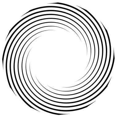 Sarmal, girdap, dönme elementi. Koklear, girdap, dikey tasarım şekli - stok vektör illüstrasyonu, klip- sanat grafikleri