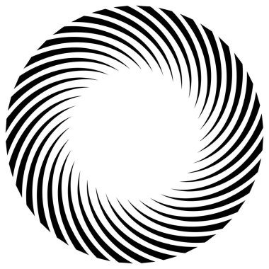 Sarmal, girdap, dönme elementi. Koklear, girdap, dikey tasarım şekli - stok vektör illüstrasyonu, klip- sanat grafikleri