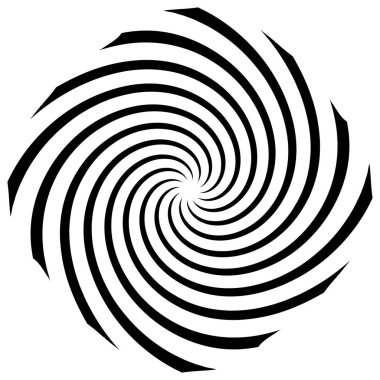 Sarmal, girdap, dönme elementi. Koklear, girdap, dikey tasarım şekli - stok vektör illüstrasyonu, klip- sanat grafikleri