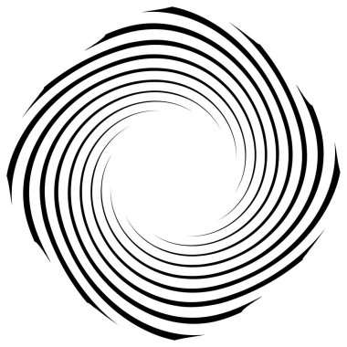 Sarmal, girdap, dönme elementi. Koklear, girdap, dikey tasarım şekli - stok vektör illüstrasyonu, klip- sanat grafikleri