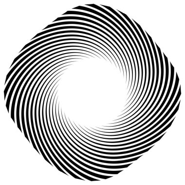 Sarmal, girdap, dönme elementi. Koklear, girdap, dikey tasarım şekli - stok vektör illüstrasyonu, klip- sanat grafikleri