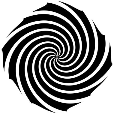 Sarmal, girdap, dönme elementi. Koklear, girdap, dikey tasarım şekli - stok vektör illüstrasyonu, klip- sanat grafikleri