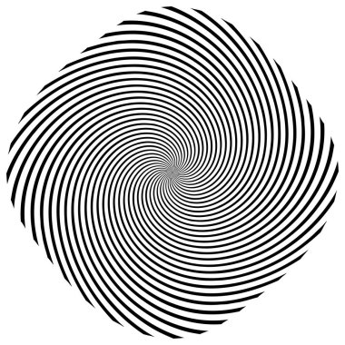 Sarmal, girdap, dönme elementi. Koklear, girdap, dikey tasarım şekli - stok vektör illüstrasyonu, klip- sanat grafikleri