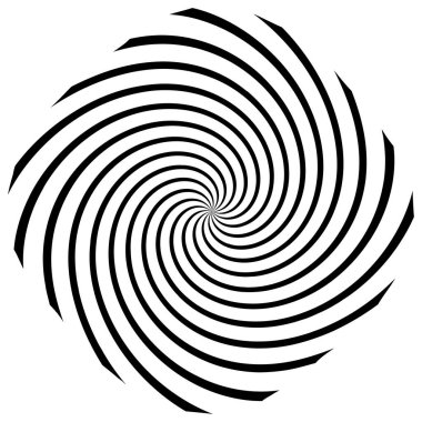 Sarmal, girdap, dönme elementi. Koklear, girdap, dikey tasarım şekli - stok vektör illüstrasyonu, klip- sanat grafikleri