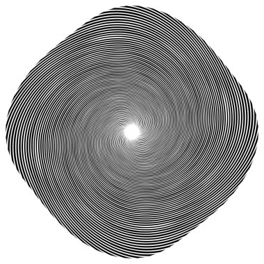 Sarmal, girdap, dönme elementi. Koklear, girdap, dikey tasarım şekli - stok vektör illüstrasyonu, klip- sanat grafikleri