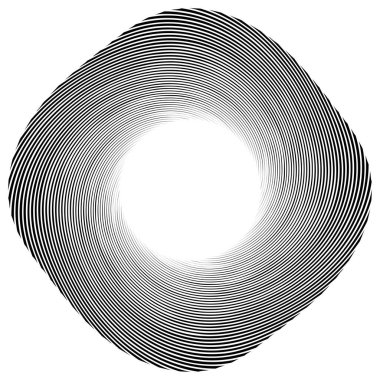 Sarmal, girdap, dönme elementi. Koklear, girdap, dikey tasarım şekli - stok vektör illüstrasyonu, klip- sanat grafikleri
