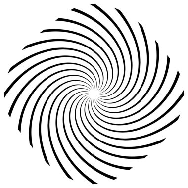 Sarmal, girdap, dönme elementi. Koklear, girdap, dikey tasarım şekli - stok vektör illüstrasyonu, klip- sanat grafikleri
