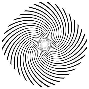 Sarmal, girdap, dönme elementi. Koklear, girdap, dikey tasarım şekli - stok vektör illüstrasyonu, klip- sanat grafikleri