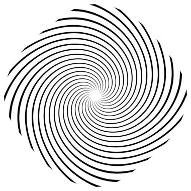 Sarmal, girdap, dönme elementi. Koklear, girdap, dikey tasarım şekli - stok vektör illüstrasyonu, klip- sanat grafikleri