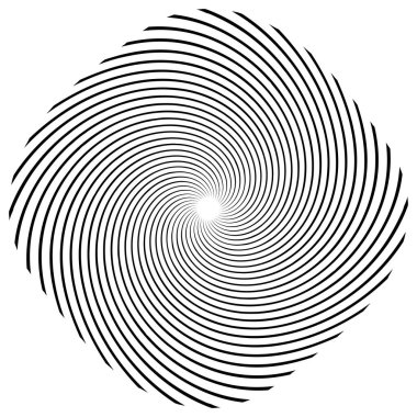 Sarmal, girdap, dönme elementi. Koklear, girdap, dikey tasarım şekli - stok vektör illüstrasyonu, klip- sanat grafikleri