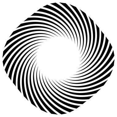 Sarmal, girdap, dönme elementi. Koklear, girdap, dikey tasarım şekli - stok vektör illüstrasyonu, klip- sanat grafikleri