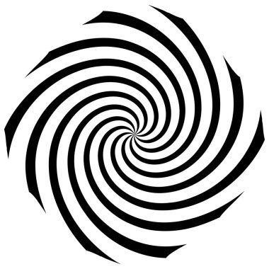 Sarmal, girdap, dönme elementi. Koklear, girdap, dikey tasarım şekli - stok vektör illüstrasyonu, klip- sanat grafikleri