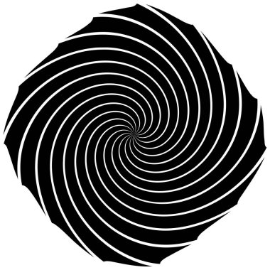 Sarmal, girdap, dönme elementi. Koklear, girdap, dikey tasarım şekli - stok vektör illüstrasyonu, klip- sanat grafikleri