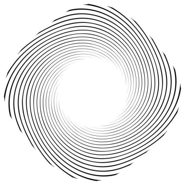 Sarmal, girdap, dönme elementi. Koklear, girdap, dikey tasarım şekli - stok vektör illüstrasyonu, klip- sanat grafikleri