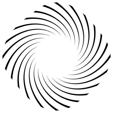 Sarmal, girdap, dönme elementi. Koklear, girdap, dikey tasarım şekli - stok vektör illüstrasyonu, klip- sanat grafikleri