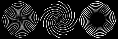 Spiral, swirl, twirl element. Cochlear, vortex, vertigo design shape - stock vector illustration, clip-art graphics clipart