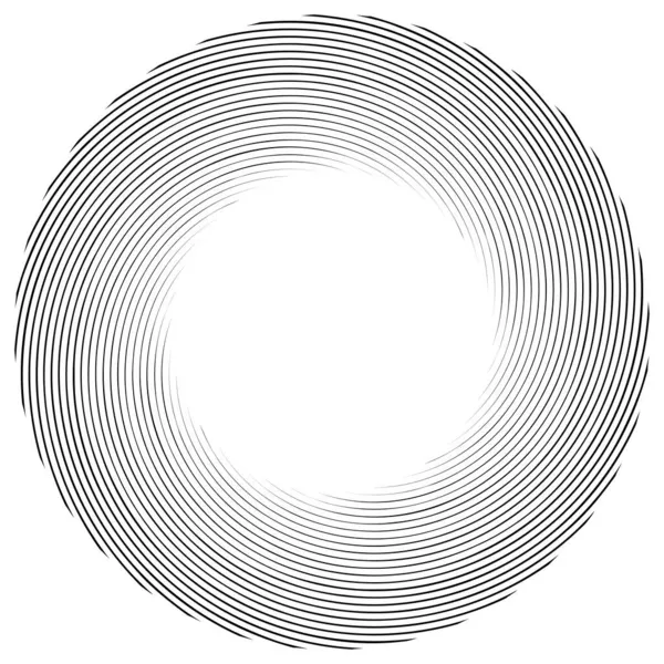 Spiral Hvirvel Snurreelement Cochlear Vortex Vertigo Design Form Stock Vektor – Stock-vektor