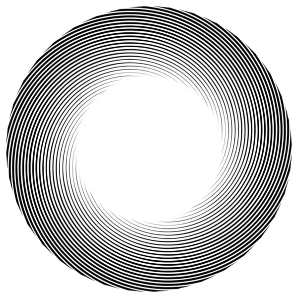Espiral Remolino Elemento Giratorio Cochlear Vórtice Forma Diseño Vértigo Ilustración — Archivo Imágenes Vectoriales