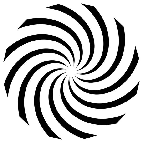 Espiral Redemoinho Elemento Giratório Cochlear Vórtice Forma Design Vertigem Ilustração —  Vetores de Stock