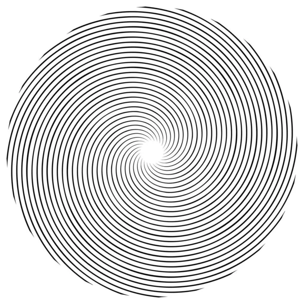 Espiral Redemoinho Elemento Giratório Cochlear Vórtice Forma Design Vertigem Ilustração —  Vetores de Stock