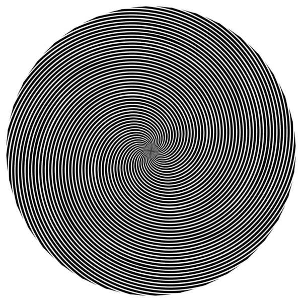 Spirale Tourbillon Élément Tourbillonnant Conception Cochléaire Vortex Vertige Illustration Vectorielle — Image vectorielle