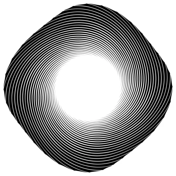 螺旋状 旋回要素 クリア めまいのデザイン形状 株式ベクトルイラスト クリップアートグラフィック — ストックベクタ