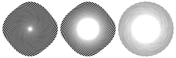 Espiral Remolino Elemento Giratorio Cochlear Vórtice Forma Diseño Vértigo Ilustración — Archivo Imágenes Vectoriales