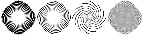Спіральний Вихровий Вихровий Елемент Кохлеарна Вихорна Вертіго Форма Дизайну Стокова — стоковий вектор
