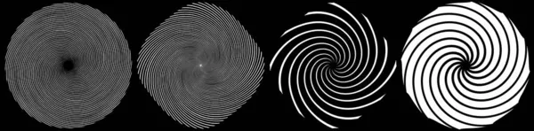 Σπιράλ Σπιράλ Σπιράλ Στοιχείο Cochlear Δίνη Ίλιγγος Σχήμα Σχεδιασμού Εικονογράφηση — Διανυσματικό Αρχείο