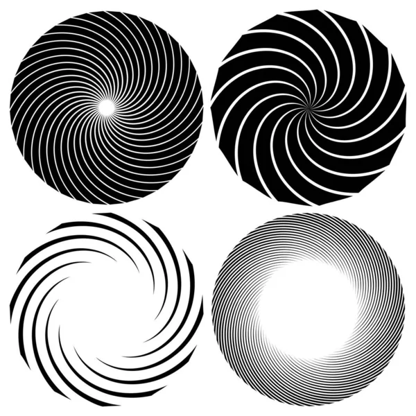 Spirale Wirbel Wirbelelement Cochlear Wirbel Schwindel Designform Aktienvektorillustration Clip Art — Stockvektor