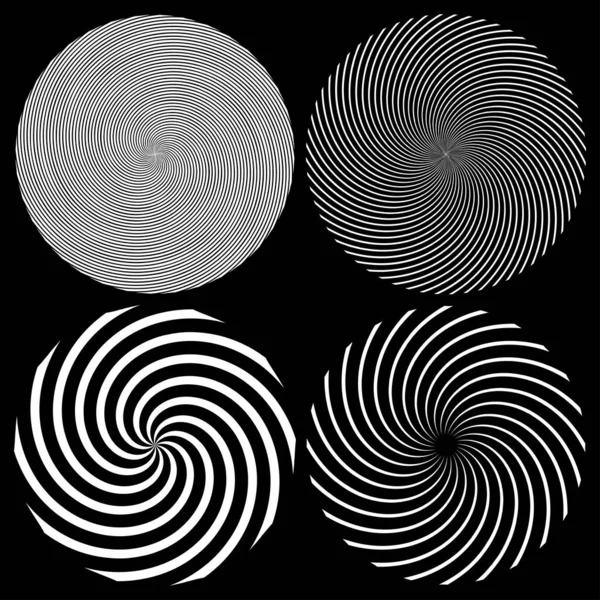 Спираль Вращение Вращение Элемента Кохлеарная Вихревая Головокружительная Форма Векторная Иллюстрация — стоковый вектор