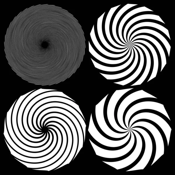 Spirală Vârtej Răsucire Element Cohlear Vortex Formă Design Vertij Ilustrație — Vector de stoc