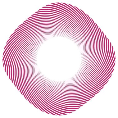 Sarmal, girdap, dönme elementi. Koklear, girdap, dikey tasarım şekli - stok vektör illüstrasyonu, klip- sanat grafikleri