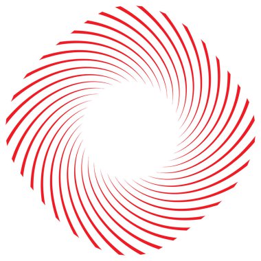 Sarmal, girdap, dönme elementi. Koklear, girdap, dikey tasarım şekli - stok vektör illüstrasyonu, klip- sanat grafikleri