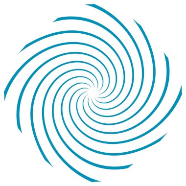 Sarmal, girdap, dönme elementi. Koklear, girdap, dikey tasarım şekli - stok vektör illüstrasyonu, klip- sanat grafikleri