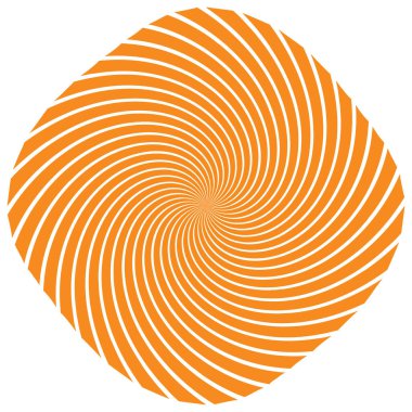 Sarmal, girdap, dönme elementi. Koklear, girdap, dikey tasarım şekli - stok vektör illüstrasyonu, klip- sanat grafikleri