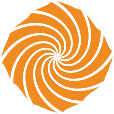 Sarmal, girdap, dönme elementi. Koklear, girdap, dikey tasarım şekli - stok vektör illüstrasyonu, klip- sanat grafikleri