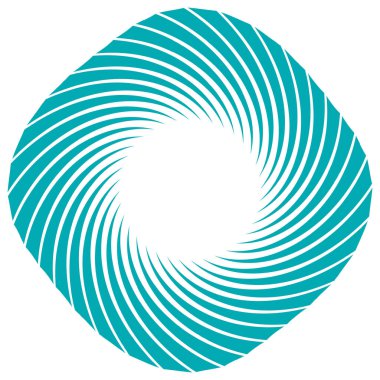 Sarmal, girdap, dönme elementi. Koklear, girdap, dikey tasarım şekli - stok vektör illüstrasyonu, klip- sanat grafikleri