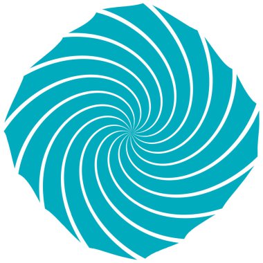 Sarmal, girdap, dönme elementi. Koklear, girdap, dikey tasarım şekli - stok vektör illüstrasyonu, klip- sanat grafikleri