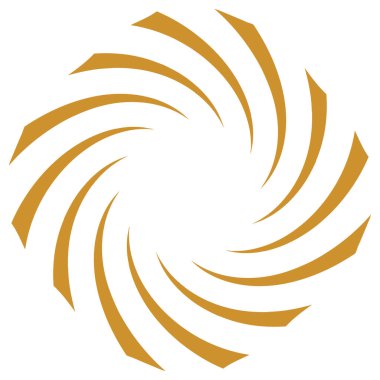 Sarmal, girdap, dönme elementi. Koklear, girdap, dikey tasarım şekli - stok vektör illüstrasyonu, klip- sanat grafikleri