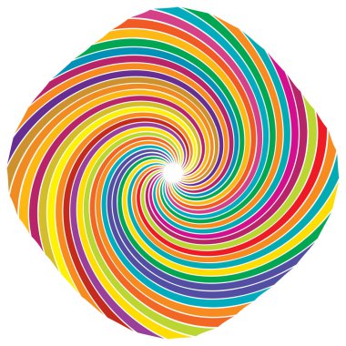 Sarmal, girdap, dönme elementi. Koklear, girdap, dikey tasarım şekli - stok vektör illüstrasyonu, klip- sanat grafikleri