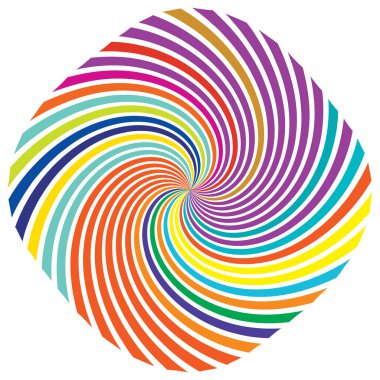 Sarmal, girdap, dönme elementi. Koklear, girdap, dikey tasarım şekli - stok vektör illüstrasyonu, klip- sanat grafikleri