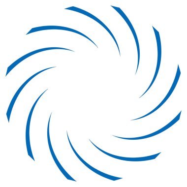 Sarmal, girdap, dönme elementi. Koklear, girdap, dikey tasarım şekli - stok vektör illüstrasyonu, klip- sanat grafikleri