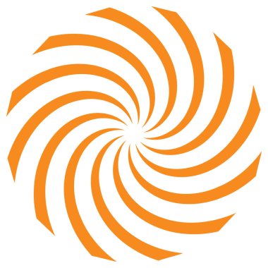 Sarmal, girdap, dönme elementi. Koklear, girdap, dikey tasarım şekli - stok vektör illüstrasyonu, klip- sanat grafikleri