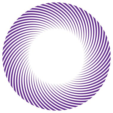 Sarmal, girdap, dönme elementi. Koklear, girdap, dikey tasarım şekli - stok vektör illüstrasyonu, klip- sanat grafikleri