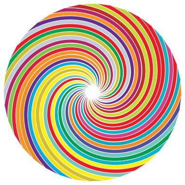 Sarmal, girdap, dönme elementi. Koklear, girdap, dikey tasarım şekli - stok vektör illüstrasyonu, klip- sanat grafikleri