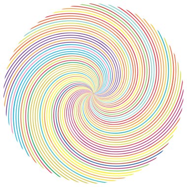 Sarmal, girdap, dönme elementi. Koklear, girdap, dikey tasarım şekli - stok vektör illüstrasyonu, klip- sanat grafikleri