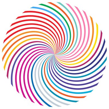 Sarmal, girdap, dönme elementi. Koklear, girdap, dikey tasarım şekli - stok vektör illüstrasyonu, klip- sanat grafikleri