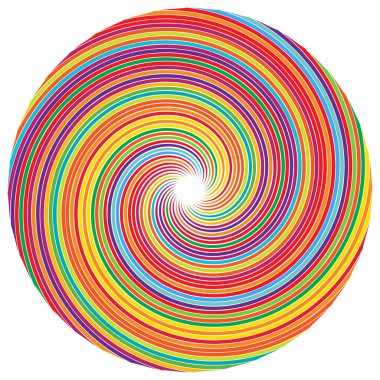 Sarmal, girdap, dönme elementi. Koklear, girdap, dikey tasarım şekli - stok vektör illüstrasyonu, klip- sanat grafikleri